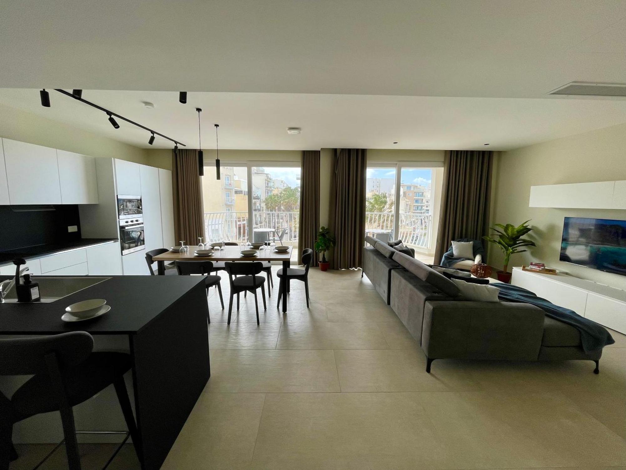 Bugibba Square Seafront Lux Apartments By Holi St. Paul's Bay Ngoại thất bức ảnh