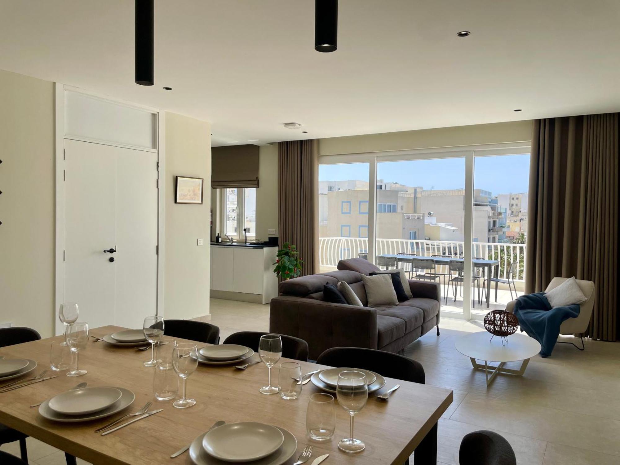 Bugibba Square Seafront Lux Apartments By Holi St. Paul's Bay Ngoại thất bức ảnh
