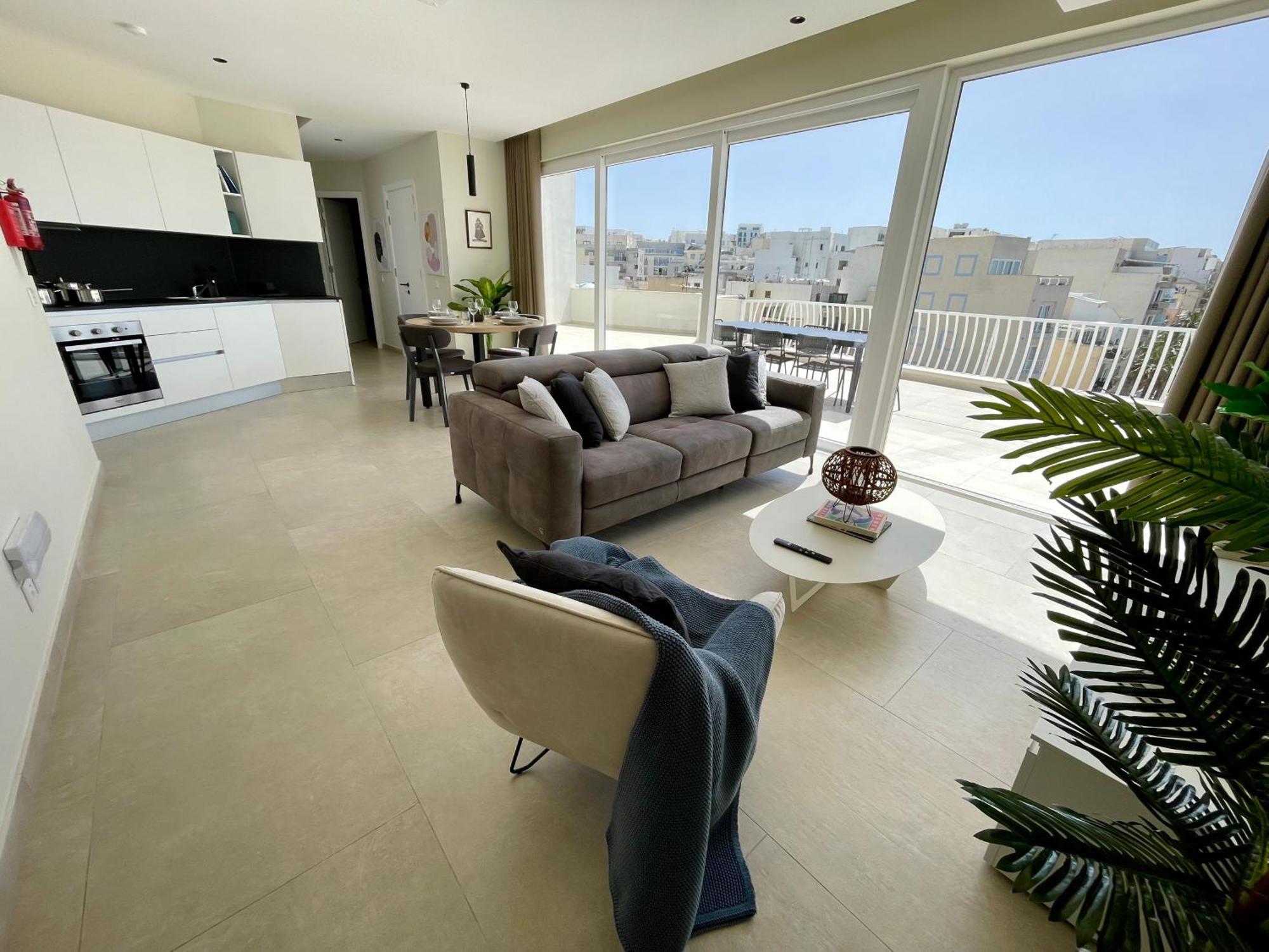 Bugibba Square Seafront Lux Apartments By Holi St. Paul's Bay Ngoại thất bức ảnh